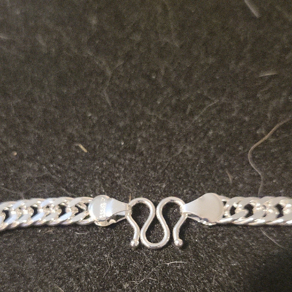 Source Unknown Silver Linked Chain Necklace - image 3